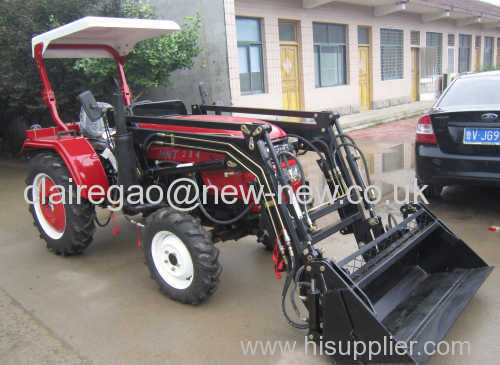 High quality 4wd 35hp mini tractor with front end loader