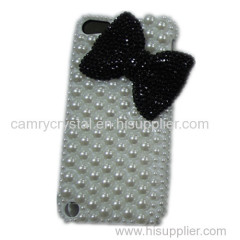 Black Bows Rhinestone Iphone5 Case