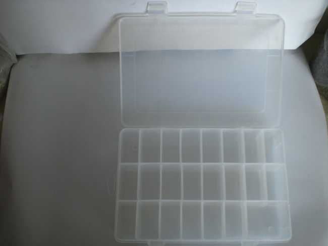 Grid Plastic Adjustable Jewelry Bead Organizer Box Storage Container Case