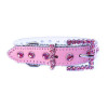 Pink Crystal Rhinestone Pet CollarPet Leash