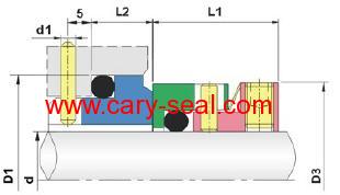 AES type W02 O-ring mechanical seals