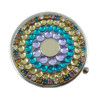 Claw Chain Crystal Rhinestone Round Pill Case