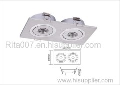 2w 2 Light Source LED Ceiling Lamp