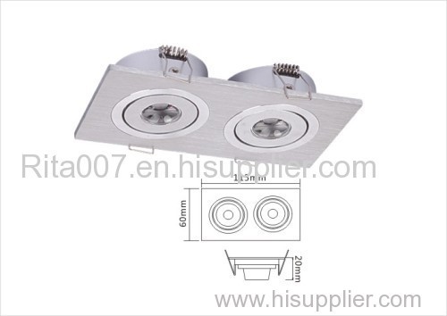 2w 2 Light Source LED Ceiling Lamp