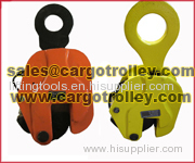Steel lifting clamps for lifting and moving steel plate