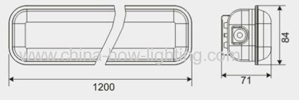 2013 IP65 41W 2800lm LED Tri-Proof Light with SMD3528