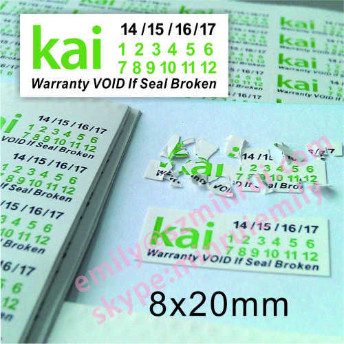 Warranty Dates Destructive Stickers