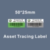 Tamper Evident Asset Barcode Tracing Labels,Security Bar Code Destructible Vinyl Assets Stickers