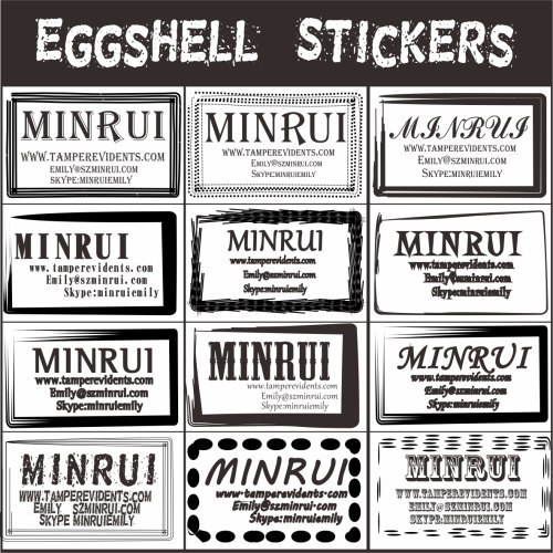 Destructive Security Labels Eggshell