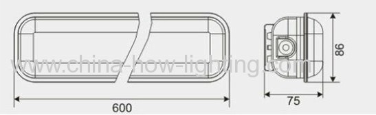 IP65 12W 760lm LED Tri-Proof Light with SMD3528