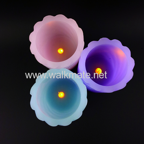 Round Flameless Pillar LED Candle