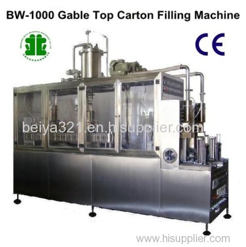 Semi-Auto Gable Top Beverage Filling Machine