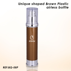 10 ml brown airless pump bottle