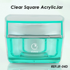 100 ml green squre jar