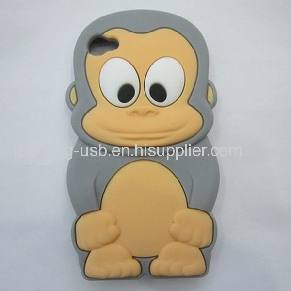 2013animal design eco-friendly material silicone cell protection shell