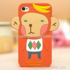 Popular design silicone animal shape phone shell