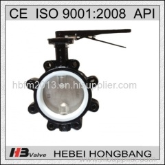 LUG BUTTERFLY VALVE WITH PINLESS