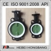 Abrasion Resistance Disc Coated Nylon Wafer Butterfly Valve without Pin ISO 5752 / BS5155