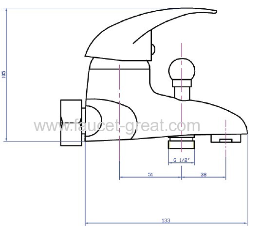 High Quality Bath Faucet With H58 Brass Body