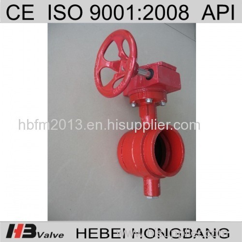 OEM Cast Iron Manual Grooved End butterfly valve