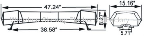 LED Lightbar with Siren for Police fire and Emergecy Vehicle