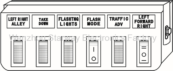 LED lightbar with 100W siren 