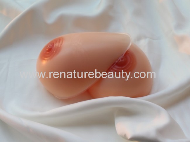 High lifelike artificial fake breast form for men with CE certification