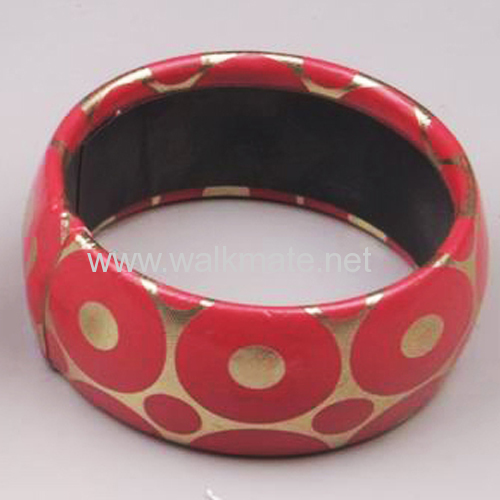 brautiful Painting Wood Bangle