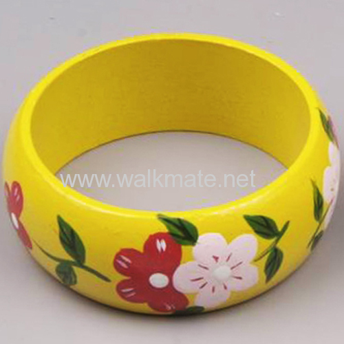 brautiful Painting Wood Bangle 