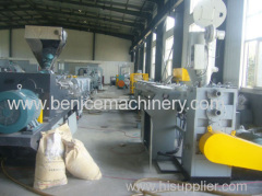 Plastic extrusion machine for pvc