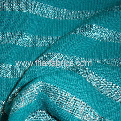 Acrylic bright silk striped Jersey