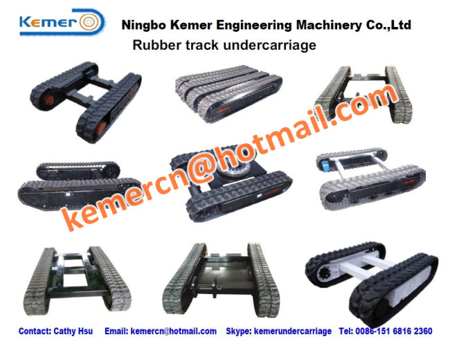 custom built rubber crawler track undercarriage