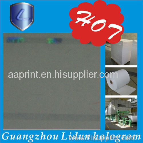 security paper with watermark