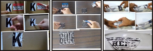 Excellent Final Adhesion Graffiti Writer Red Borders Egg Shell Sticker Can Not Remove