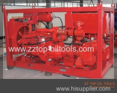 well surface testing transfer pump