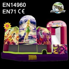 Inflatable Elfins Garden Jumping Castle Combo for Party