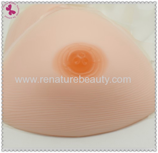 Triangle ATR shaped man-made silicone breast prosthesis for corssdresser or mastectomy