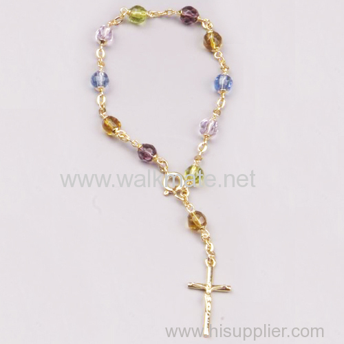 spiritual bead bracelet with cross jesus