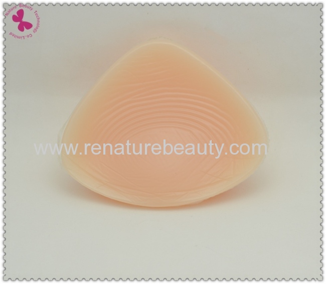 Triangle ATR shaped man-made silicone breast prosthesis for corssdresser or mastectomy