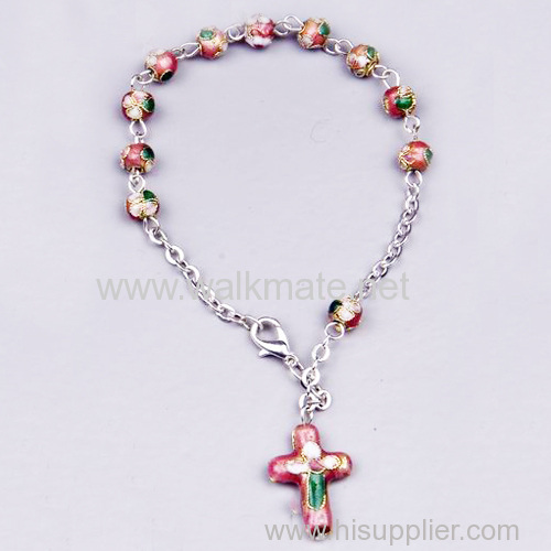 spiritual bead bracelet with cross jesus
