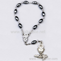 spiritual bead bracelet with cross jesus