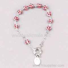 spiritual bead bracelet with cross jesus