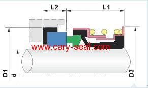 Elastomer Bellow mechanical Seal CR6