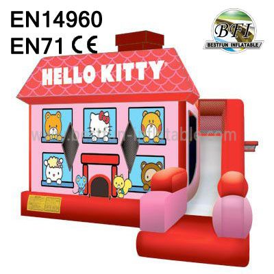 Cute Inflatable Hello Kitty Bouncy Combo