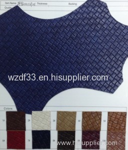 big weave design pu leather