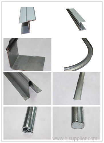 Garage door parts / garage door track, shaft and profile