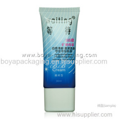 flat plastic tube,personal care packaging,face cleanser black tube