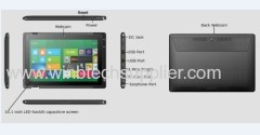 10.1inch windows 8 dual core dual camera tablet pc 1280x800 win 8 tablet pc