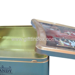 Personalized chocolate tin can