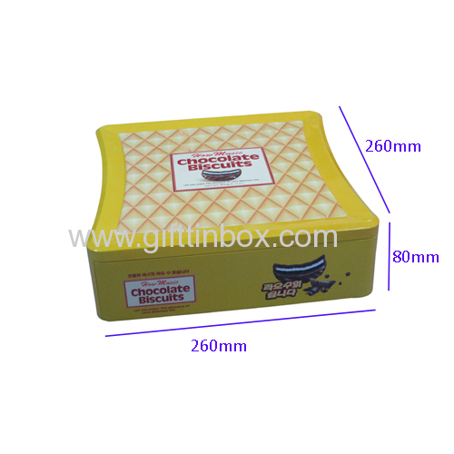 Biscuit tin box F06007-BT